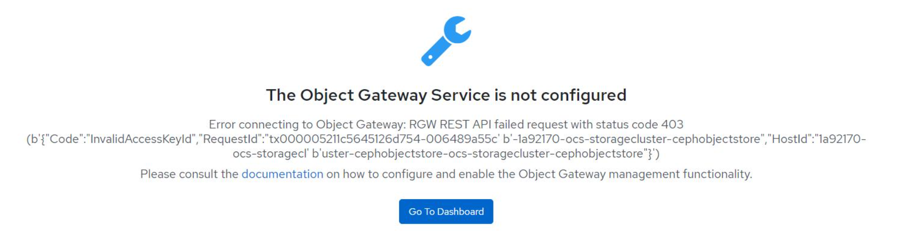 403 ceph dashboard