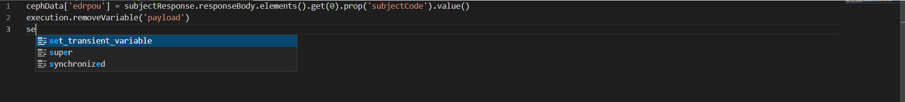 groovy autocomplete