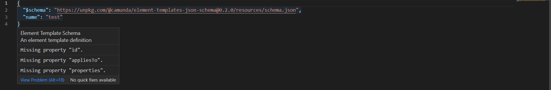 json validation